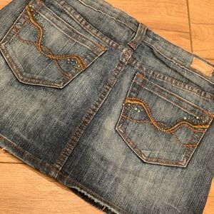 Mini Jean Skirt
